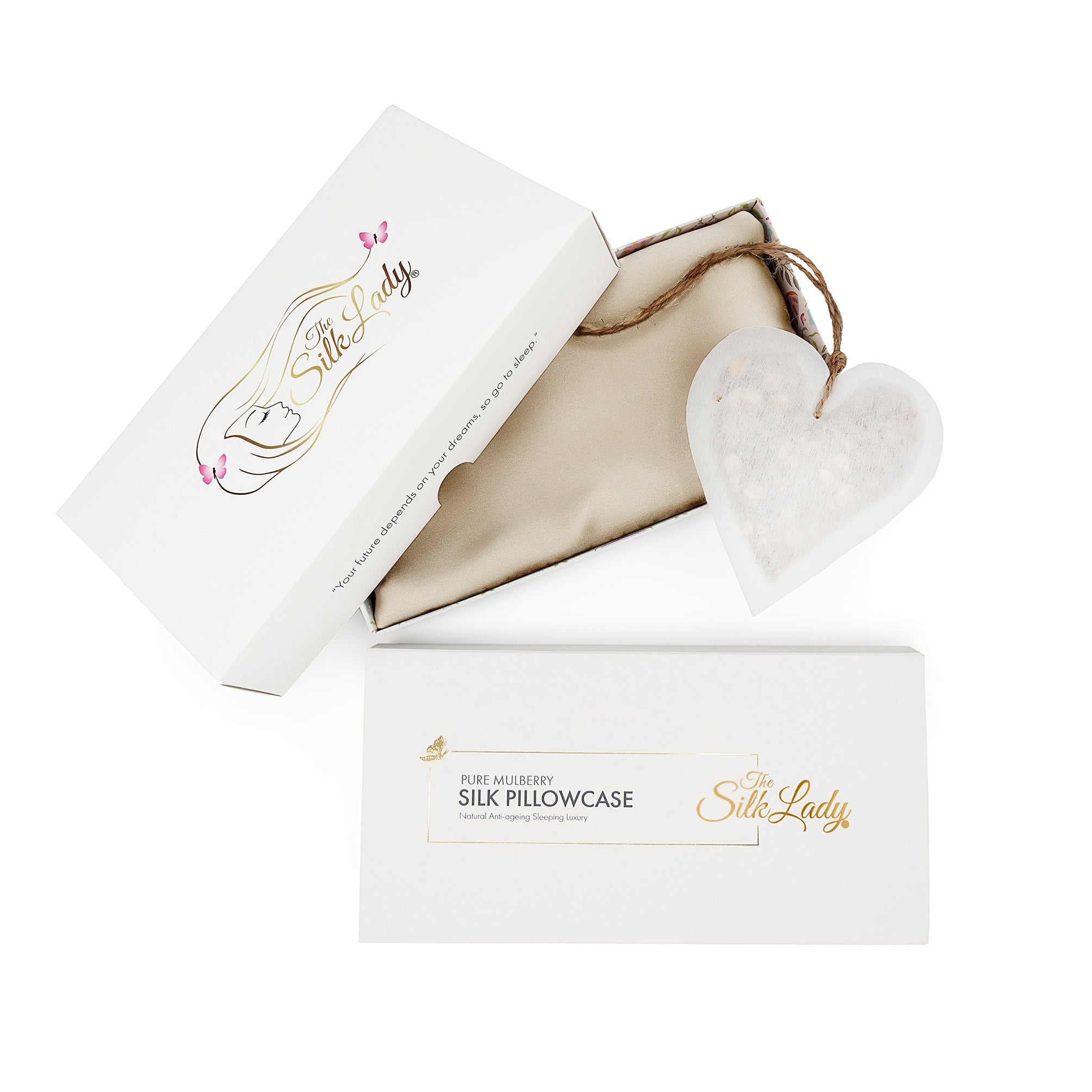 Pure Silk Pillowcase 22 Momme - Champagne