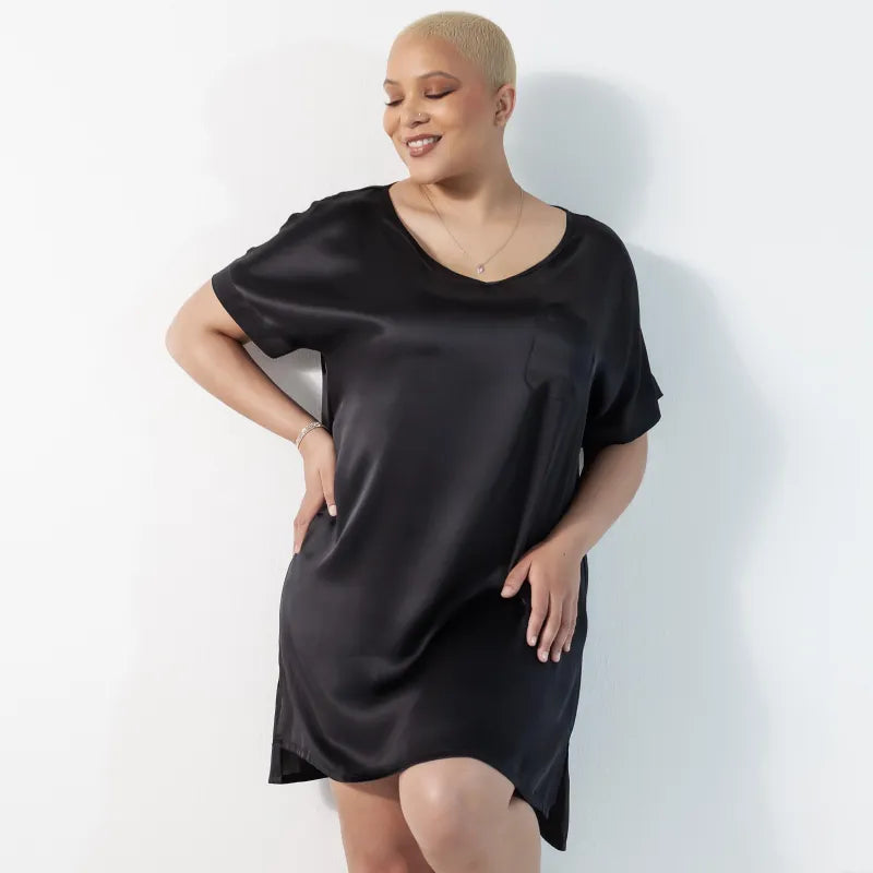 Ladies Sleeping Dress - Moody Black
