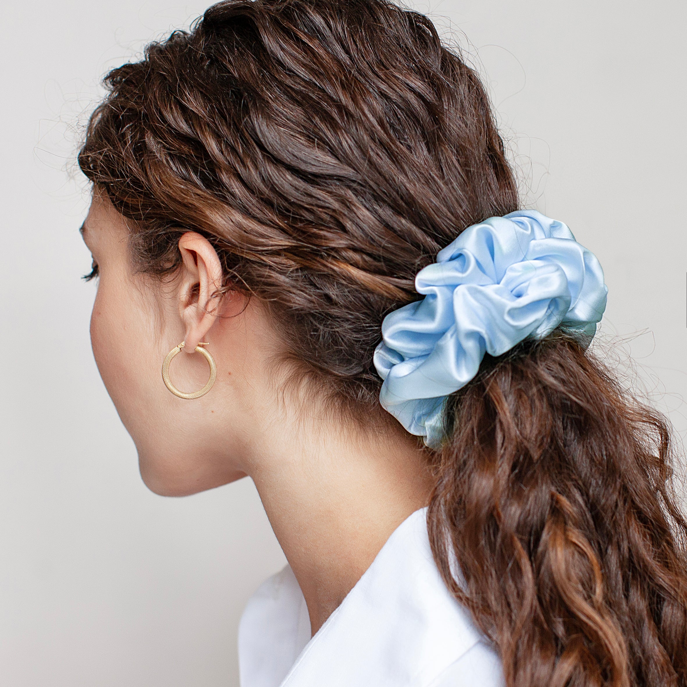 Bohemian Lux Thick Silk Scrunchies Collection