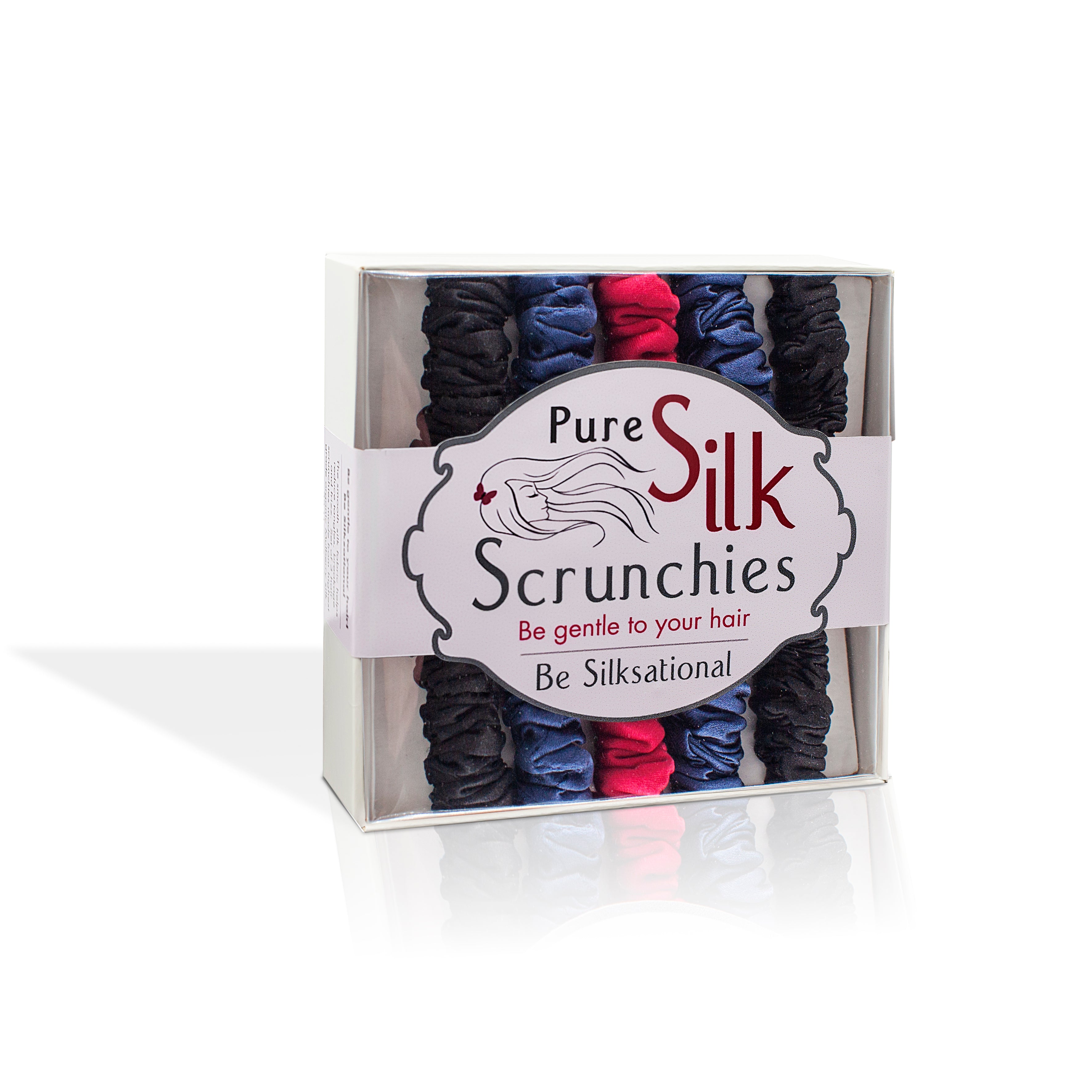 Urban Elegance Skinny silk scrunchies set